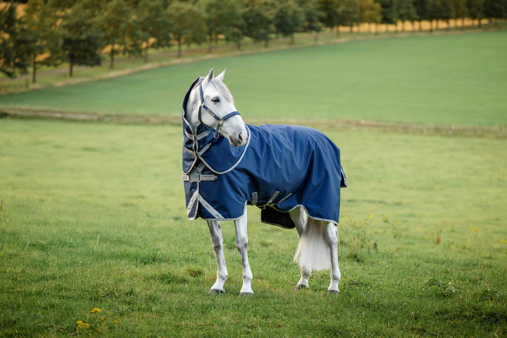 Amigo 1200D FieldSafe Plus Turnout 50g, inkl. hals Regndækken / Overgangsdækken