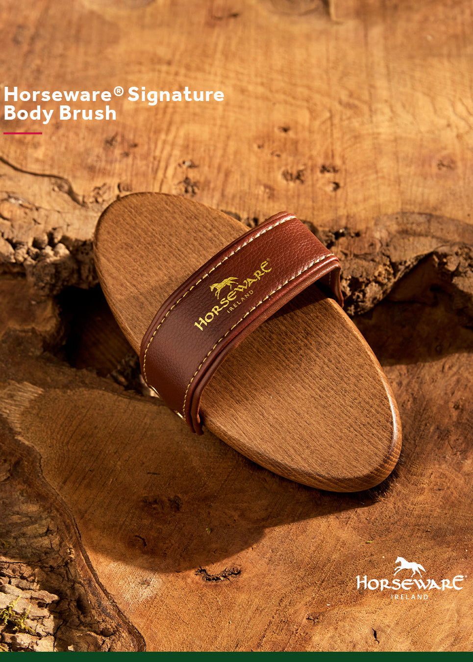 Horseware Signature Body Brush Strigle – Effektiv daglig pleje med naturlige hestehår