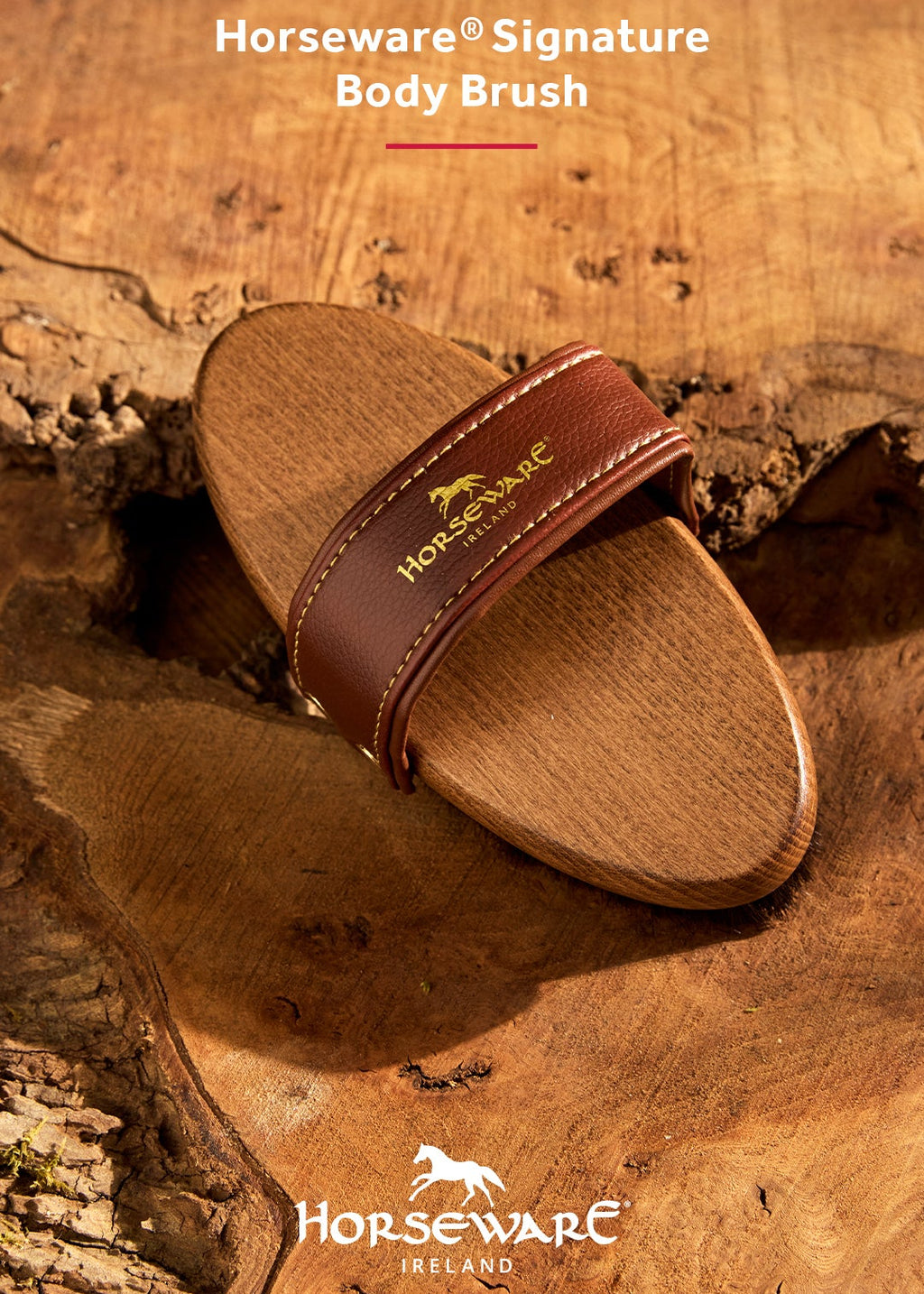 Horseware Signature Body Brush Strigle – Effektiv daglig pleje med naturlige hestehår