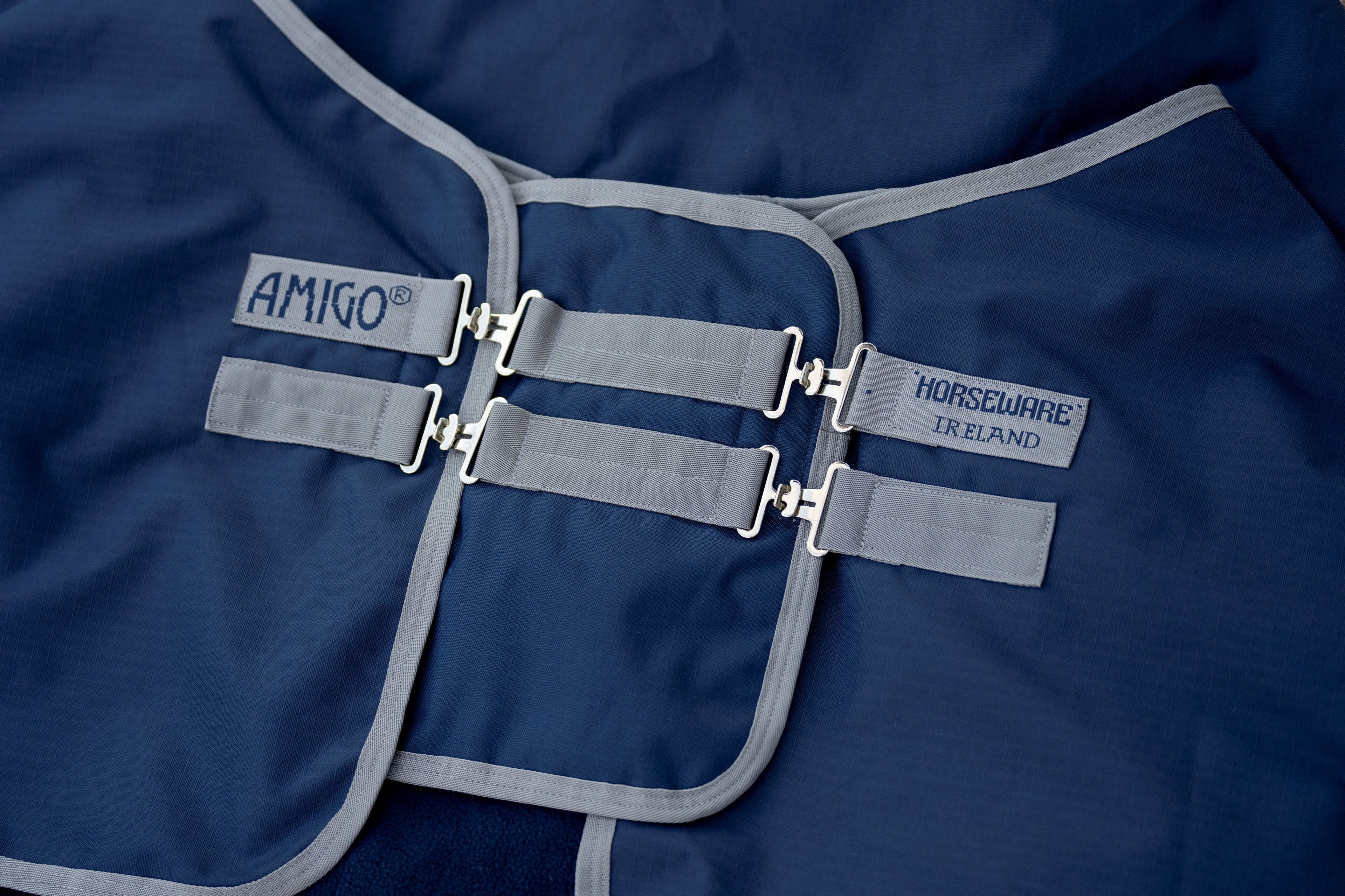 Amigo Straight Front Brystudvider Navy/Titanium Grey - Ekstra plads til bred brystkasse