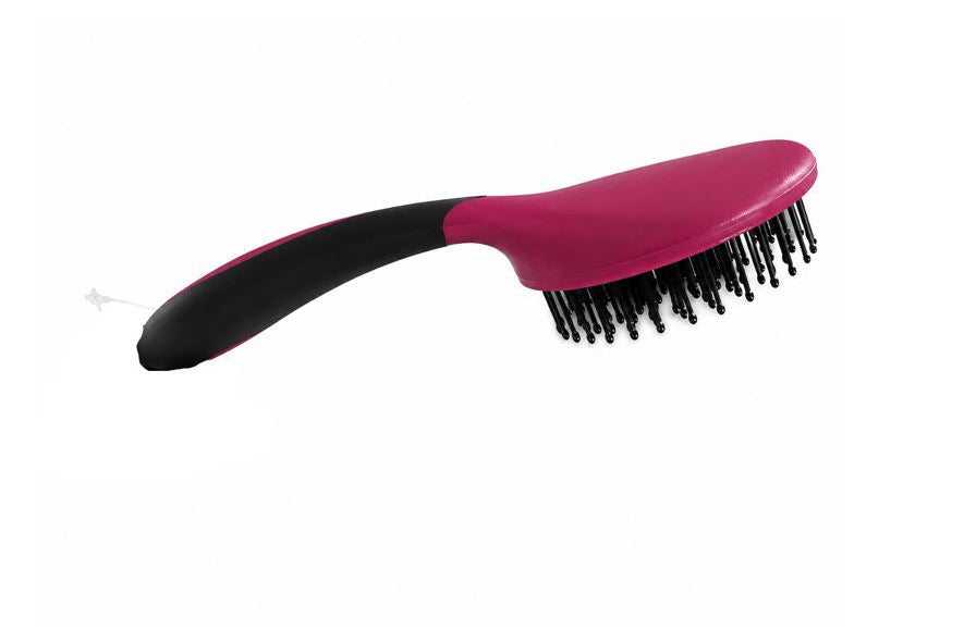 Man- og halebørste til hest – Ergonomisk & skånsom 23,5x10,5cm - Bordeaux