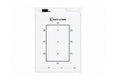 Dressur-stævnetavle A&B bane med viskbar pen – 23 × 35 cm