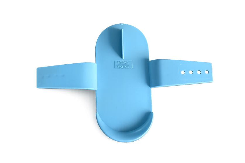Pigbørste / grov plastik strigle voksen – effektiv plastikbørste til fældning og vask 18x9cm