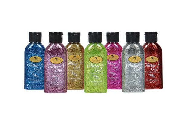Top Finish Glitter Gel – Glitrende gel til hest, stævner og shows - 100ml