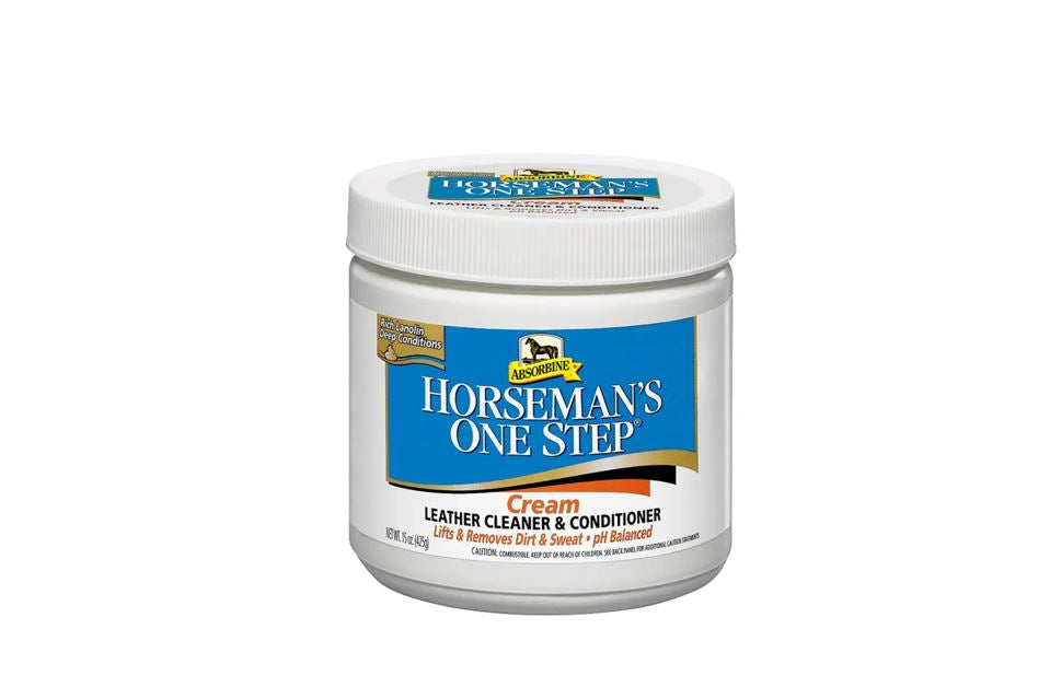 Absorbine Horseman's One Step Cream Leather Cleaner & Conditioner. Læderrens & læderpleje 425 g