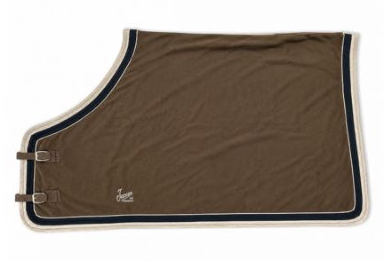 Dækken Jacson fleecedækken – Brun/Navy – Str. 135 cm