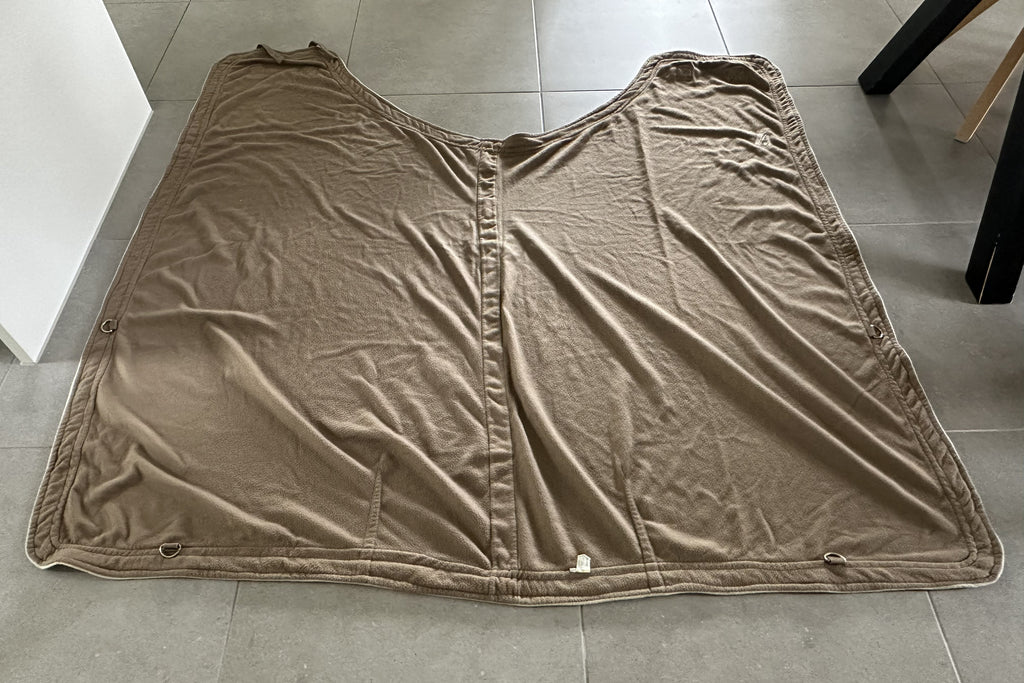 Dækken Jacson fleecedækken – Brun/Navy – Str. 135 cm