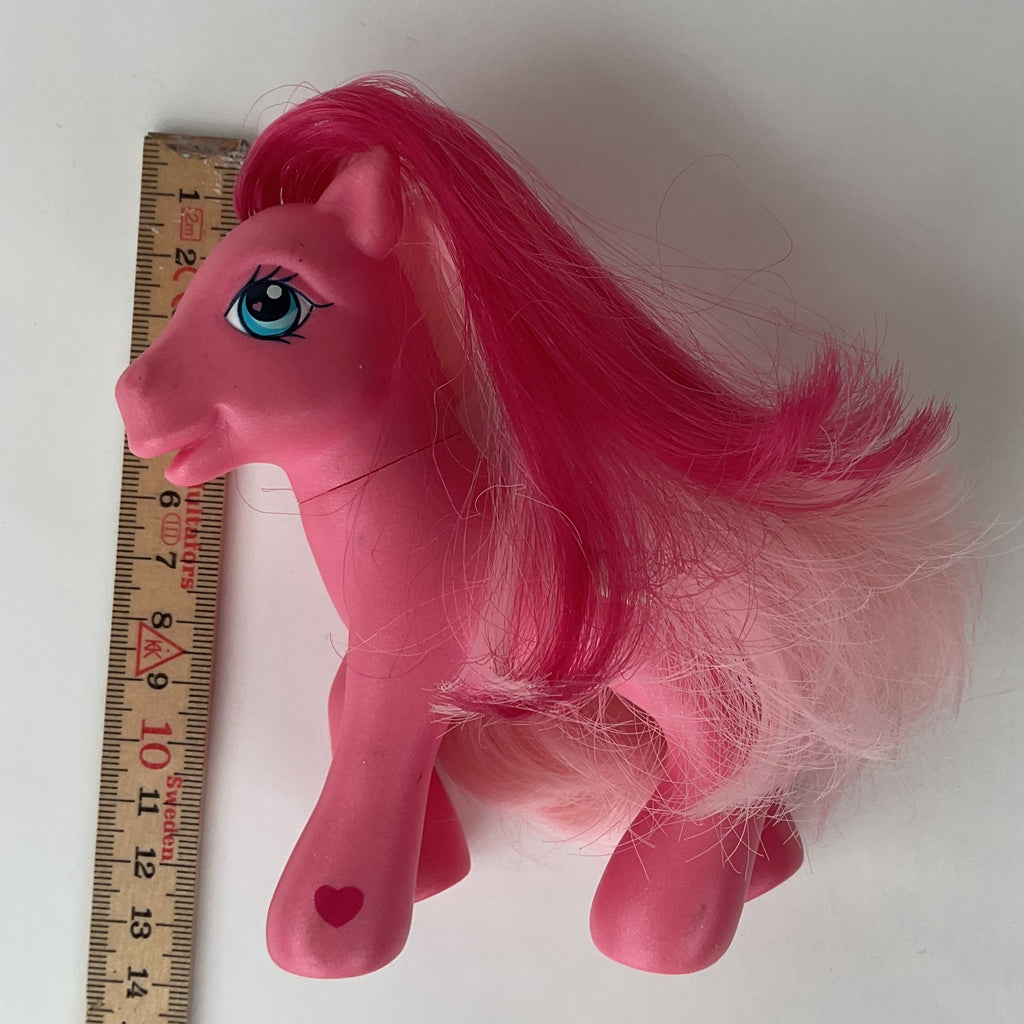 My Little Pony figur med langt hår – pink – ca. 14 cm