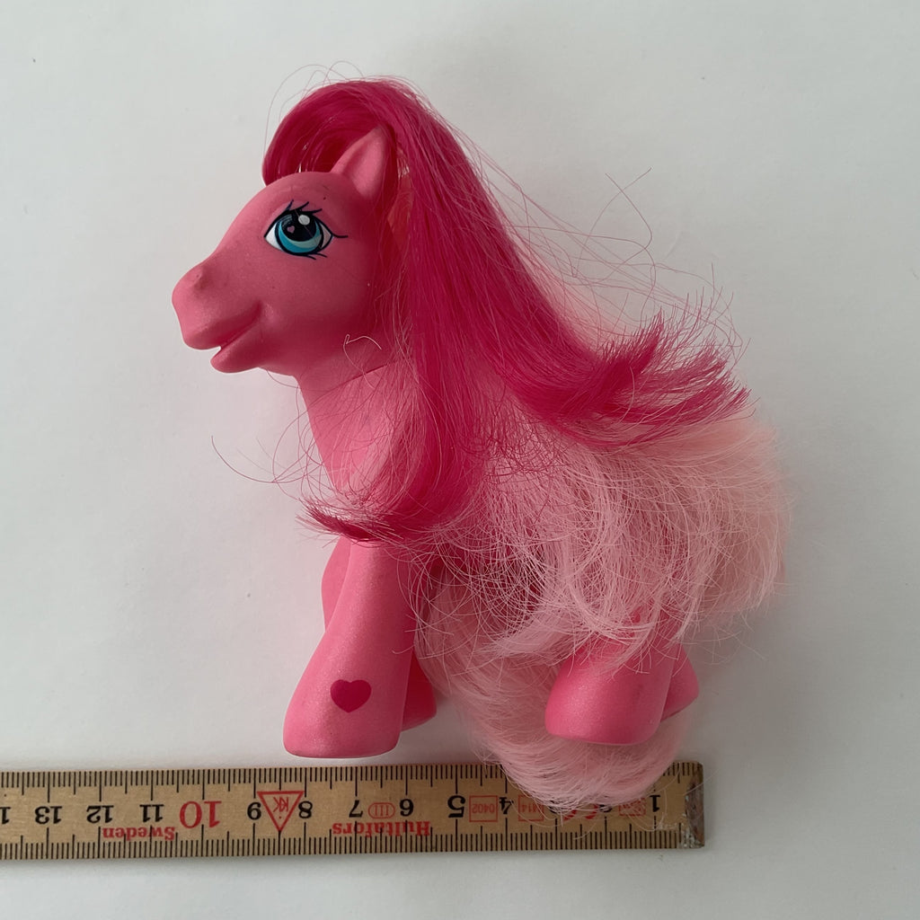 My Little Pony figur med langt hår – pink – ca. 14 cm