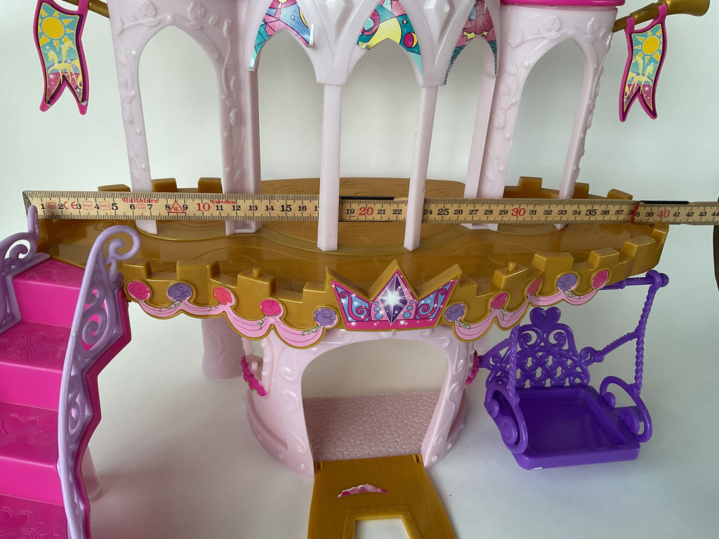 My Little Pony slot med trappe og gynge – pink/lilla – ca. 45 x 40 cm