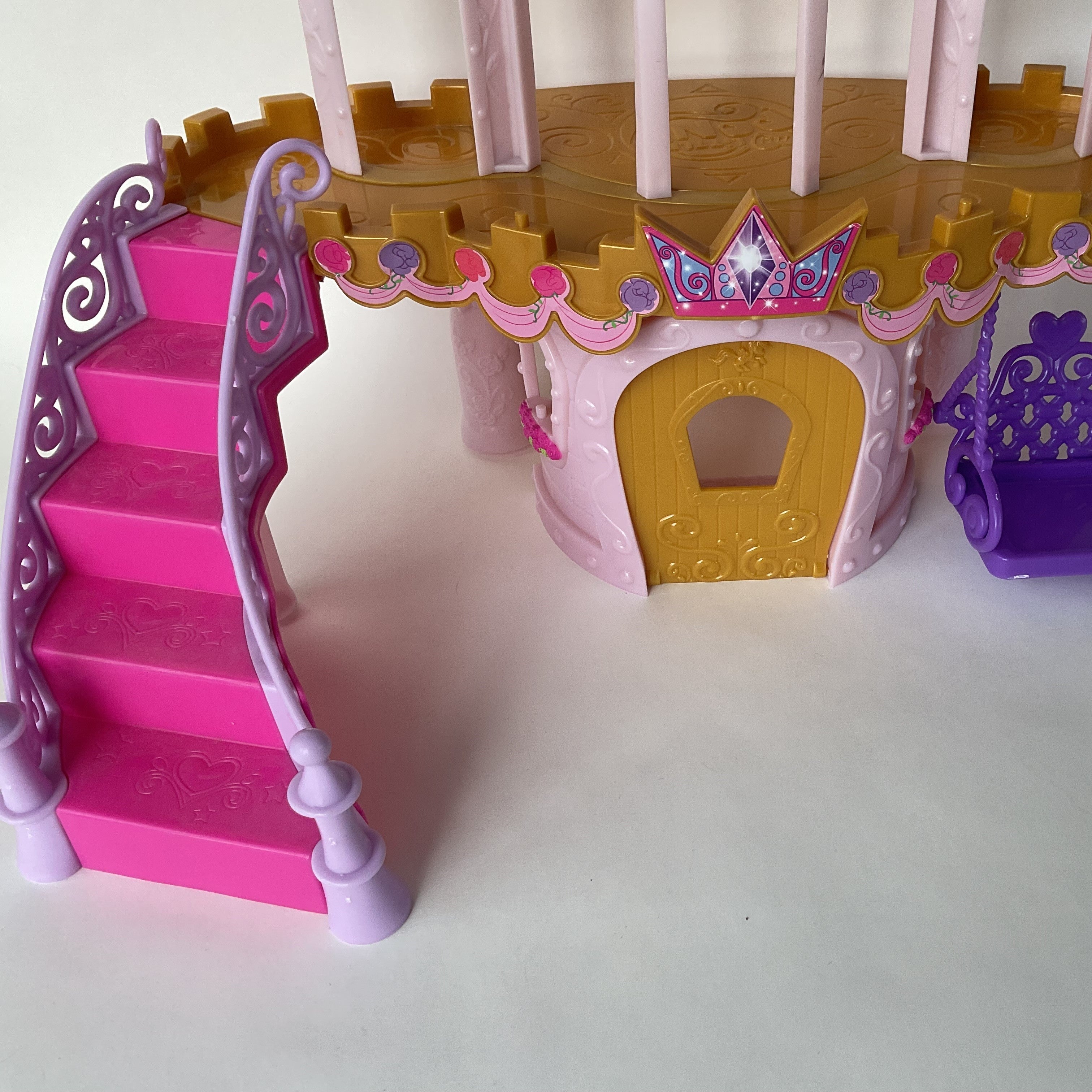 My Little Pony slot med trappe og gynge – pink/lilla – ca. 45 x 40 cm