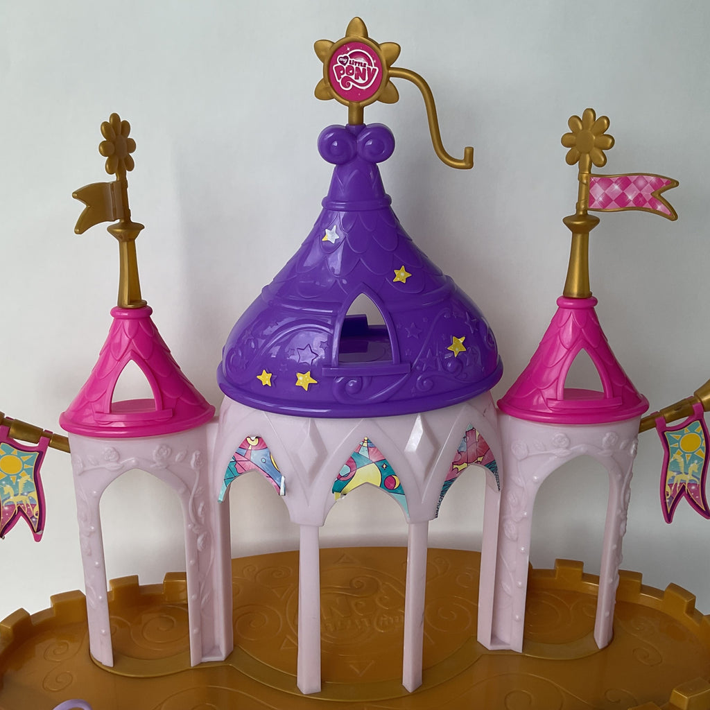 My Little Pony slot med trappe og gynge – pink/lilla – ca. 45 x 40 cm
