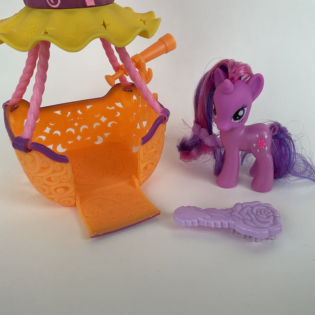My Little Pony pony med luftballon – inkl. børste og hårspænde