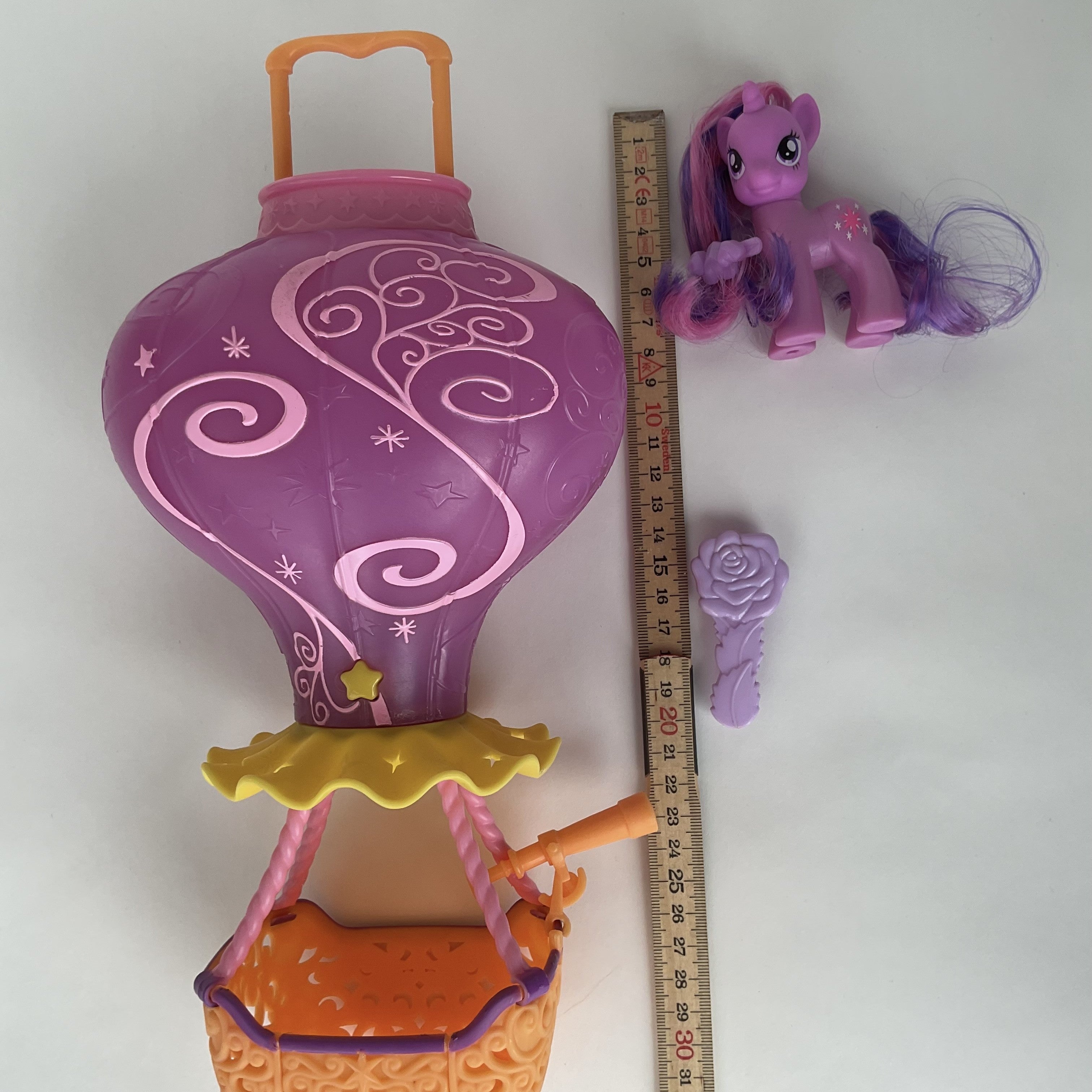 My Little Pony pony med luftballon – inkl. børste og hårspænde