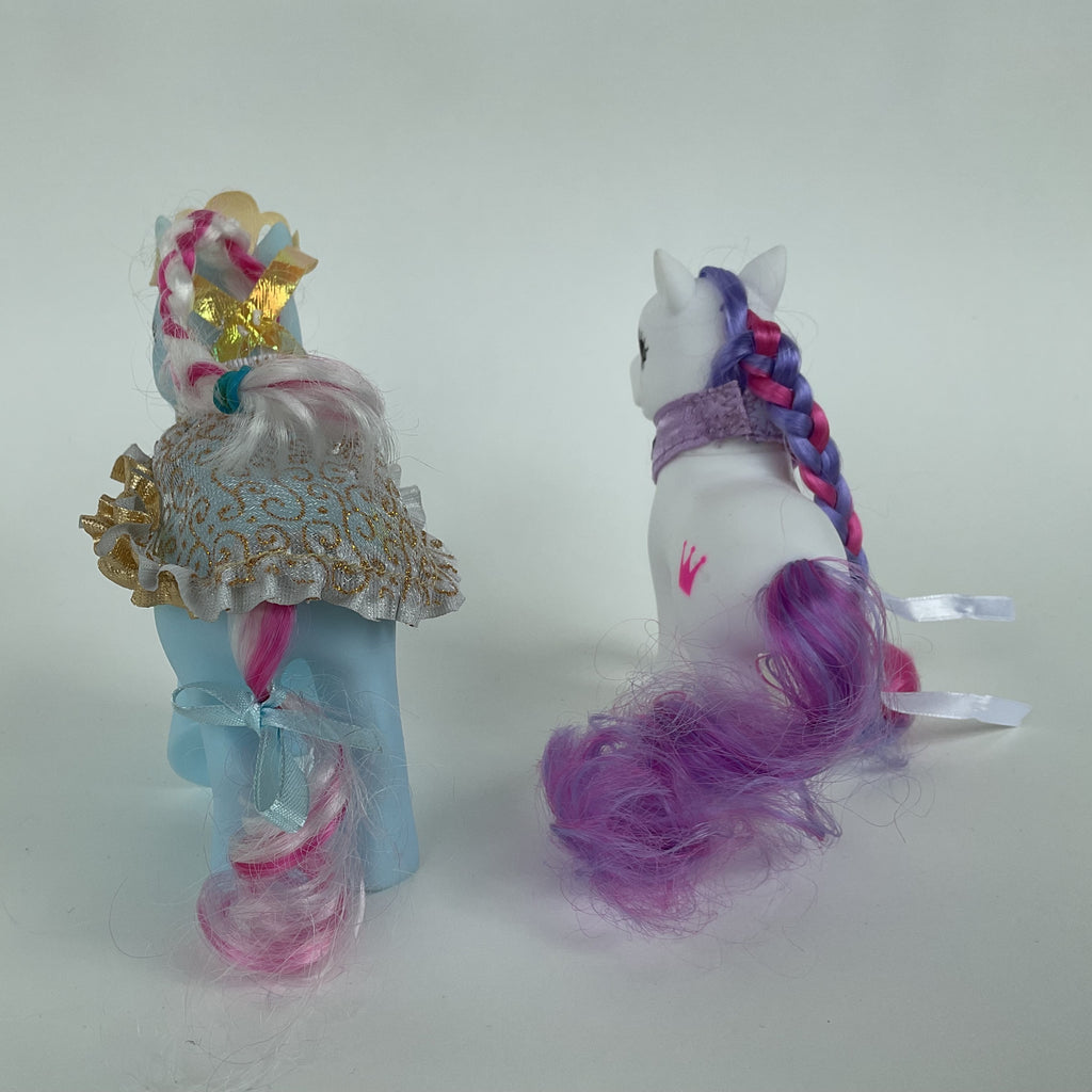 Ponyfigurer prinsesse- og bryllupssæt sælges samlet – ca. 12-14 cm