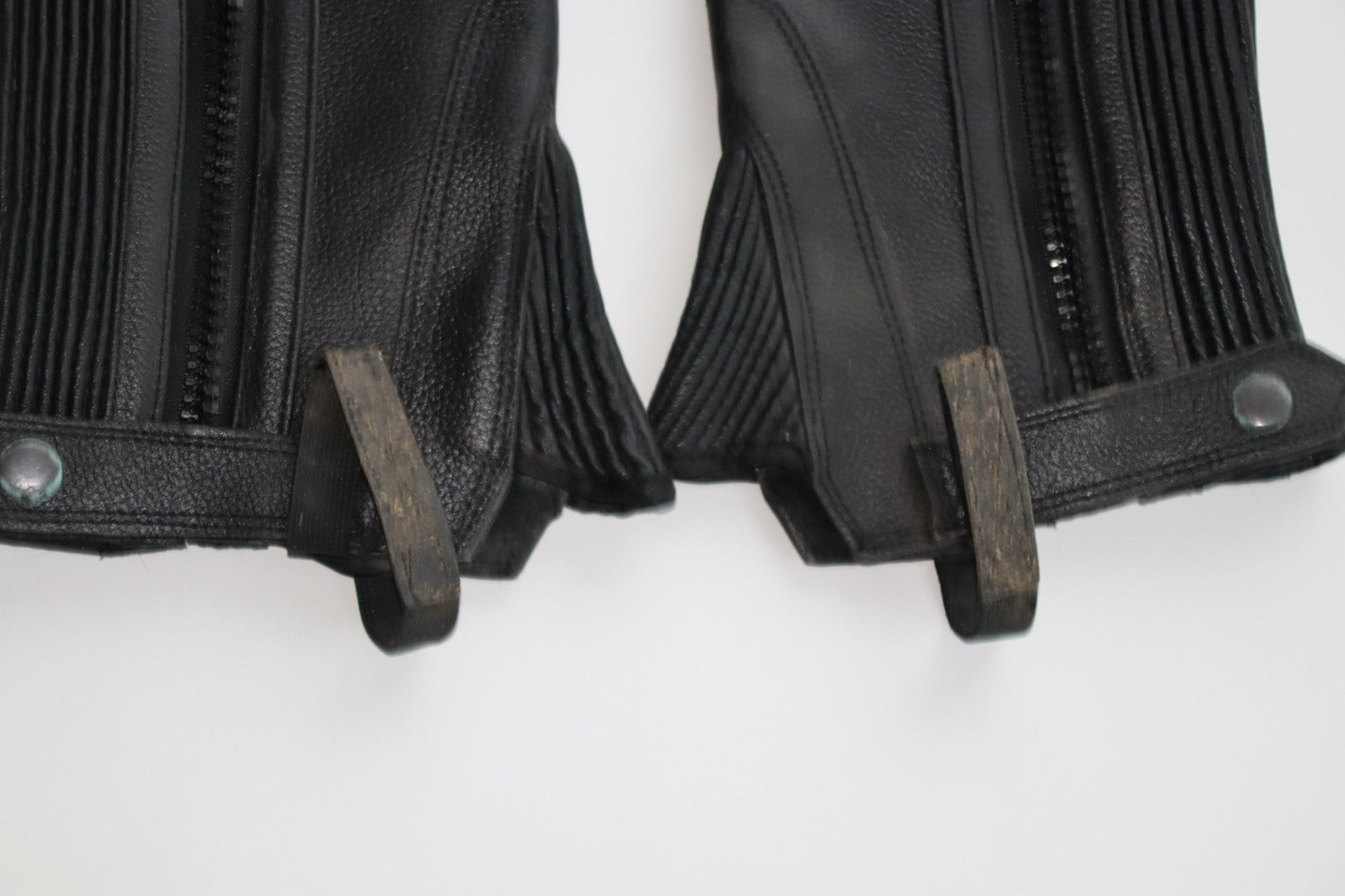 Montar læderchaps / læder leggins – str. S