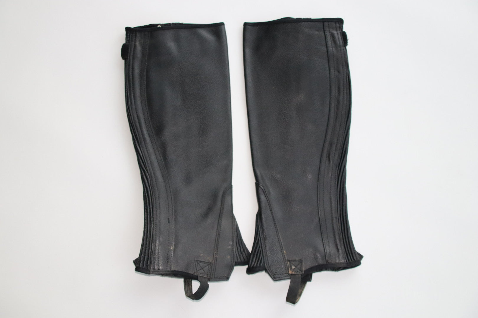 Montar læderchaps / læder leggins – str. S