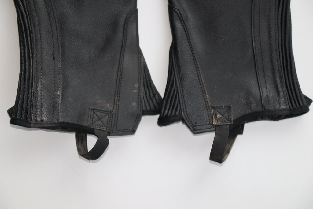 Montar læderchaps / læder leggins – str. S