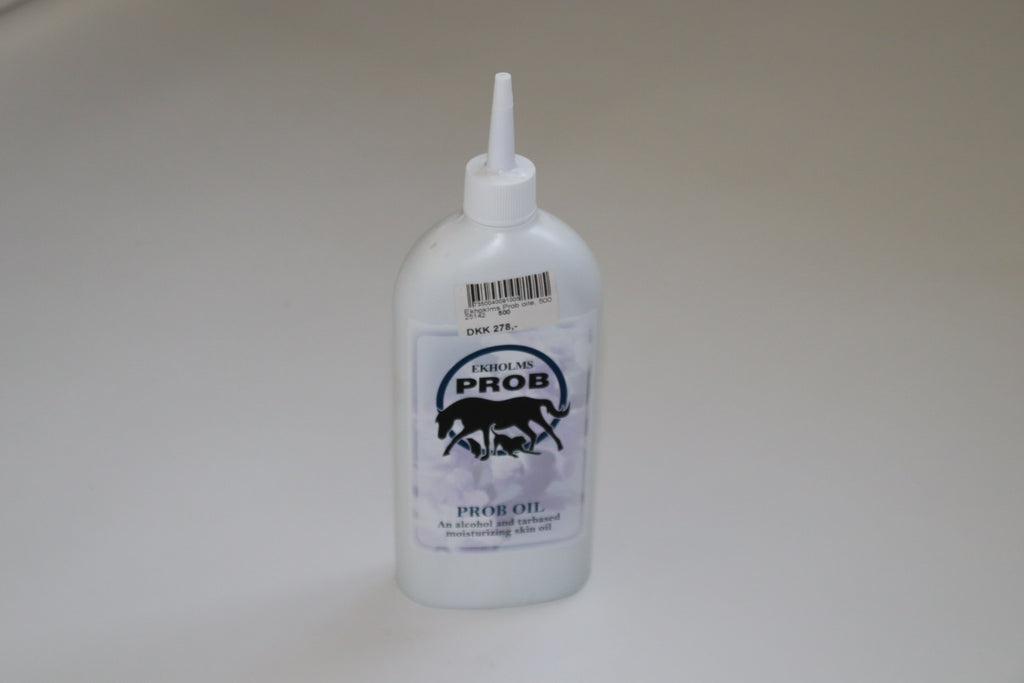 Ekholms Prob Oil – hudpleje / tjæreolie til hest – 500 ml