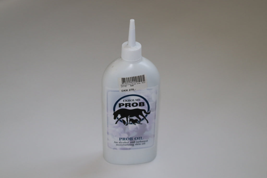 Ekholms Prob Oil – hudpleje / tjæreolie til hest – 500 ml