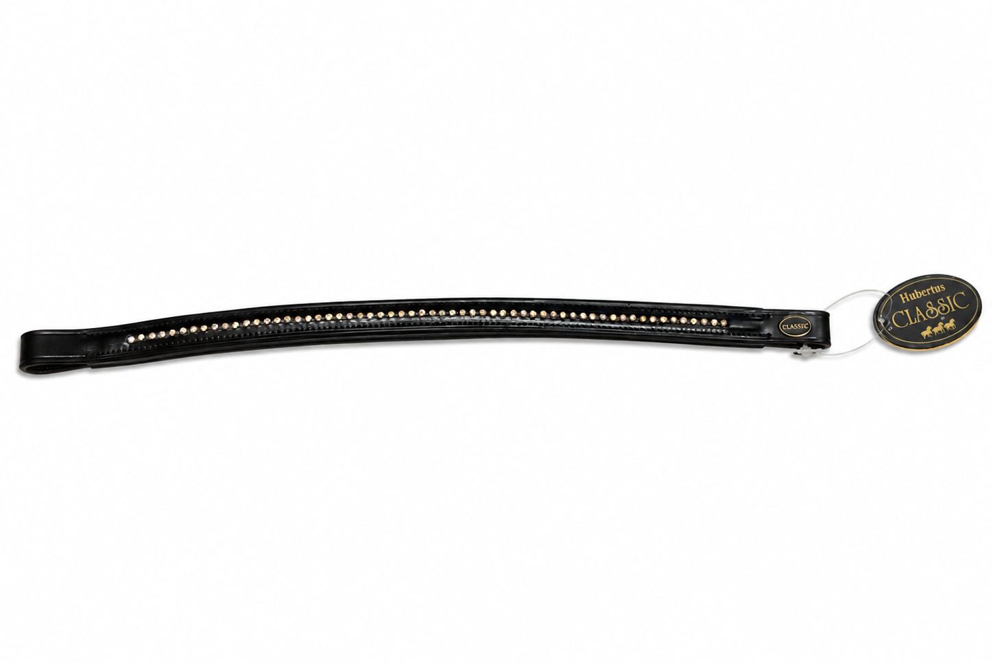 Hubertus Classic pandebånd med dekorative sten – str. Cob