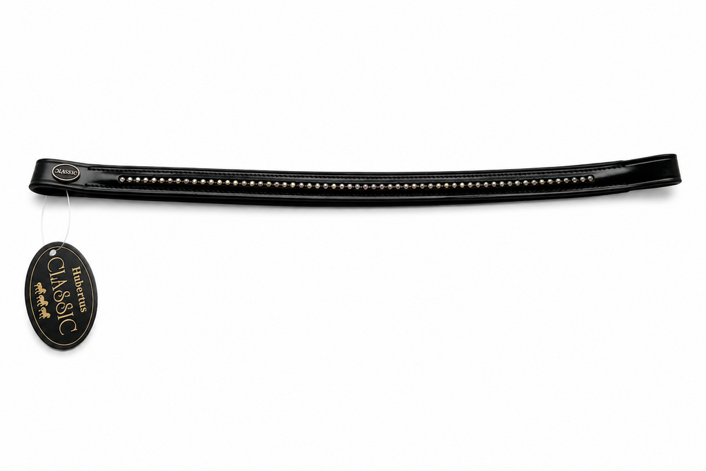 Hubertus Classic pandebånd med dekorative sten – str. Cob