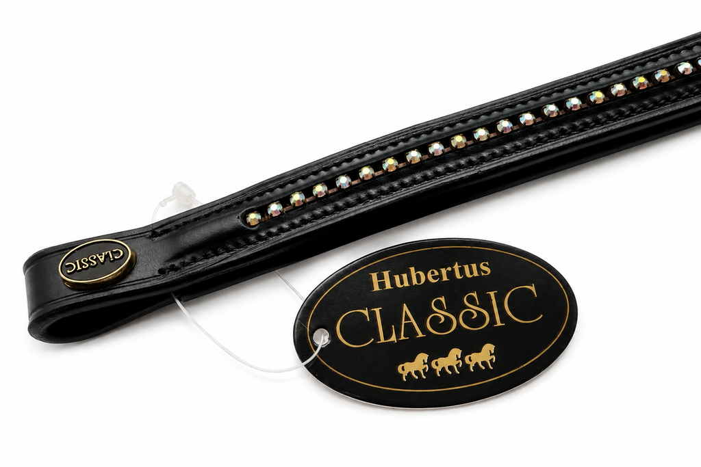 Hubertus Classic pandebånd med dekorative sten – str. Cob