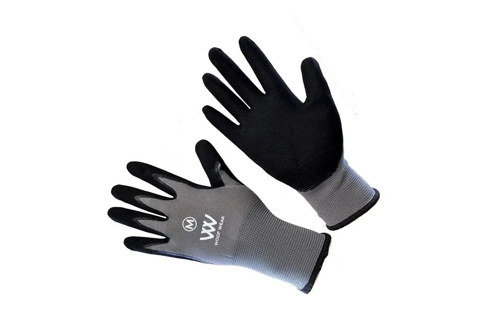 Handsker - Woof Wear Summer Yard Glove Black/Grey – Let staldhandske & ridehandske