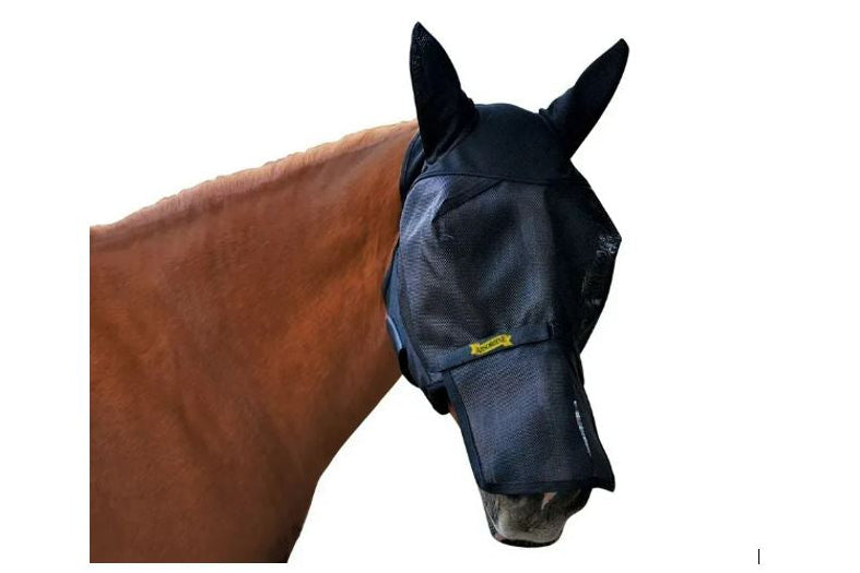 Absorbine UltraShield® Fly Mask. Fluemaske med ører & aftagelig mulebeskytter