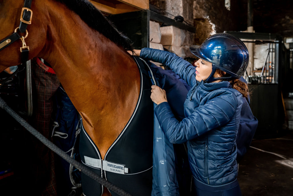 Horseware Dry Liner 50g - Tørrer hesten under dækkenet. Navi/Silver
