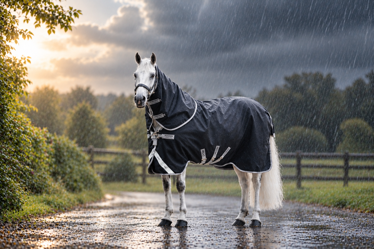 Horseware Amigo 1200D Plus Turnout 0G, inkl. hals - Regndækken
