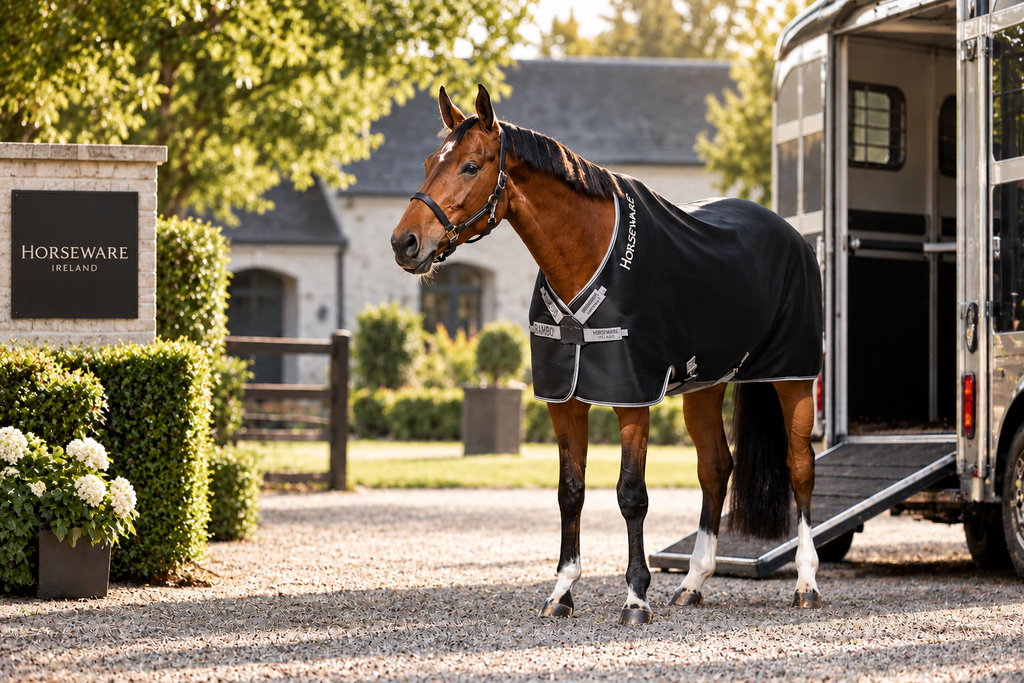 Horseware Rambo Airmax Cooler Transportdækken - Effektiv fugttransport og høj komfort