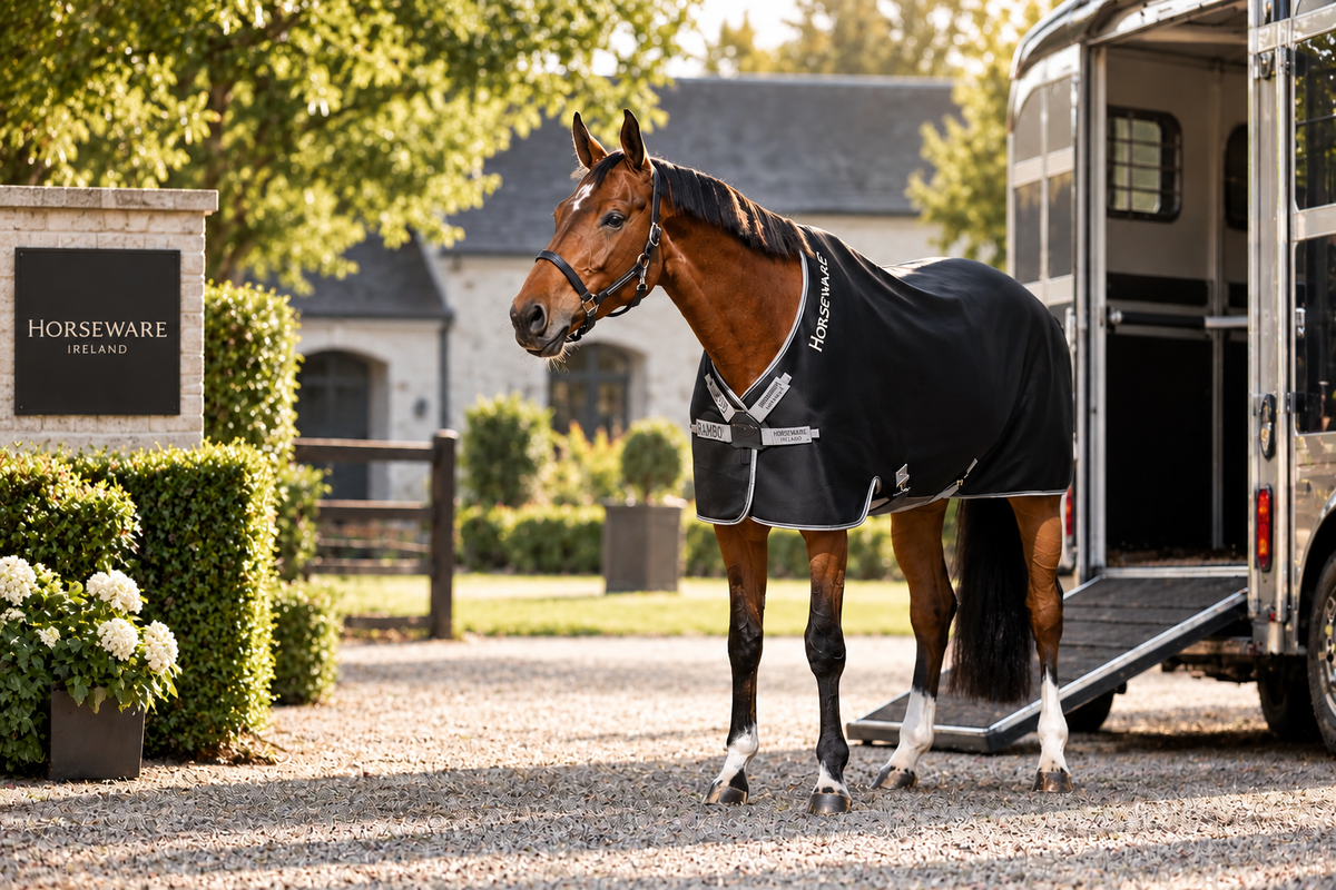 Horseware Rambo Airmax Cooler Transportdækken - Effektiv fugttransport og høj komfort