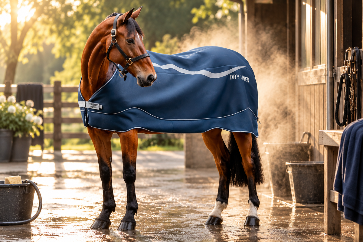 Horseware Dry Liner 50g - Tørrer hesten under dækkenet.