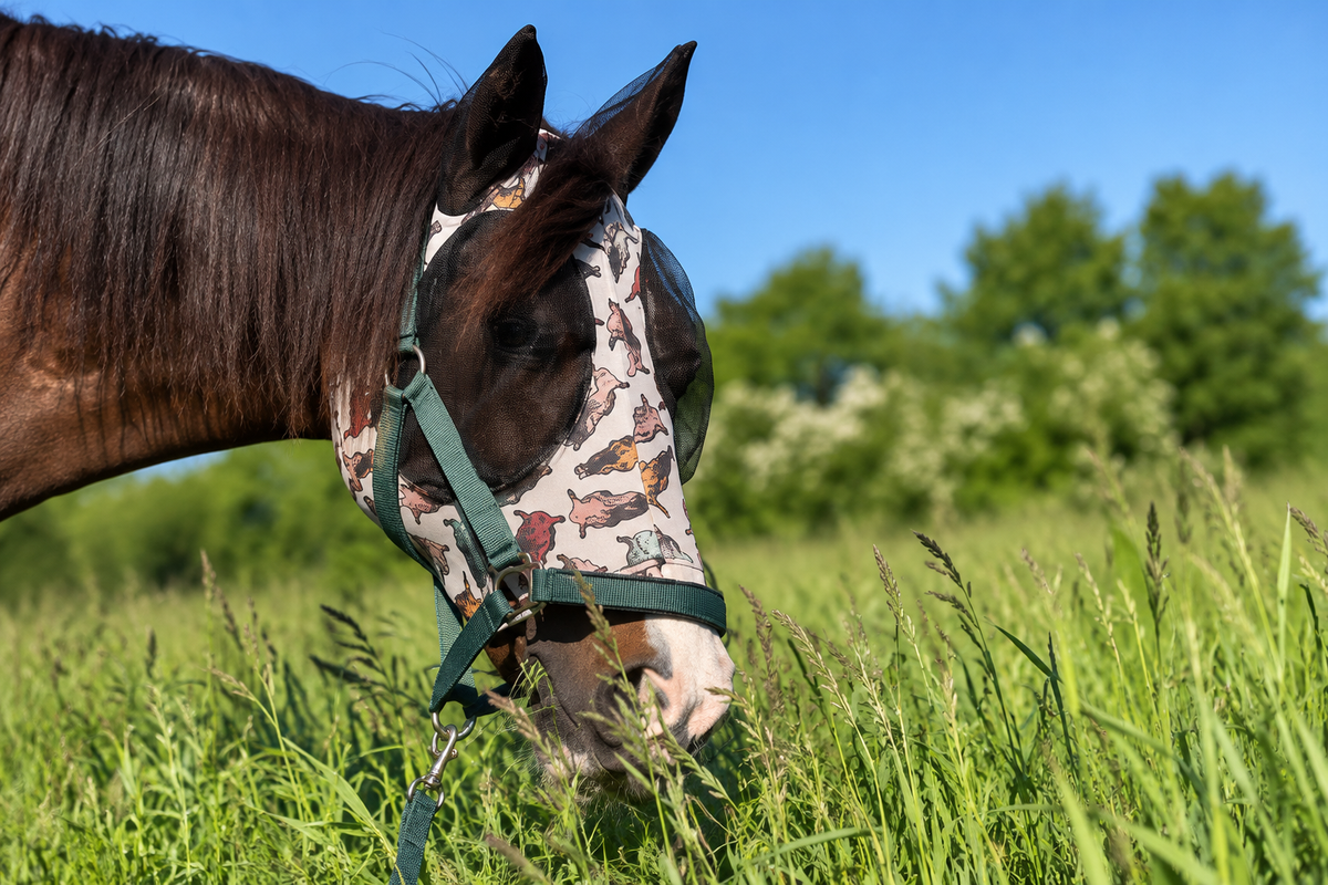 Professional's Choice Comfort Fit Lycra Fluemaske Str.Pony, Cob